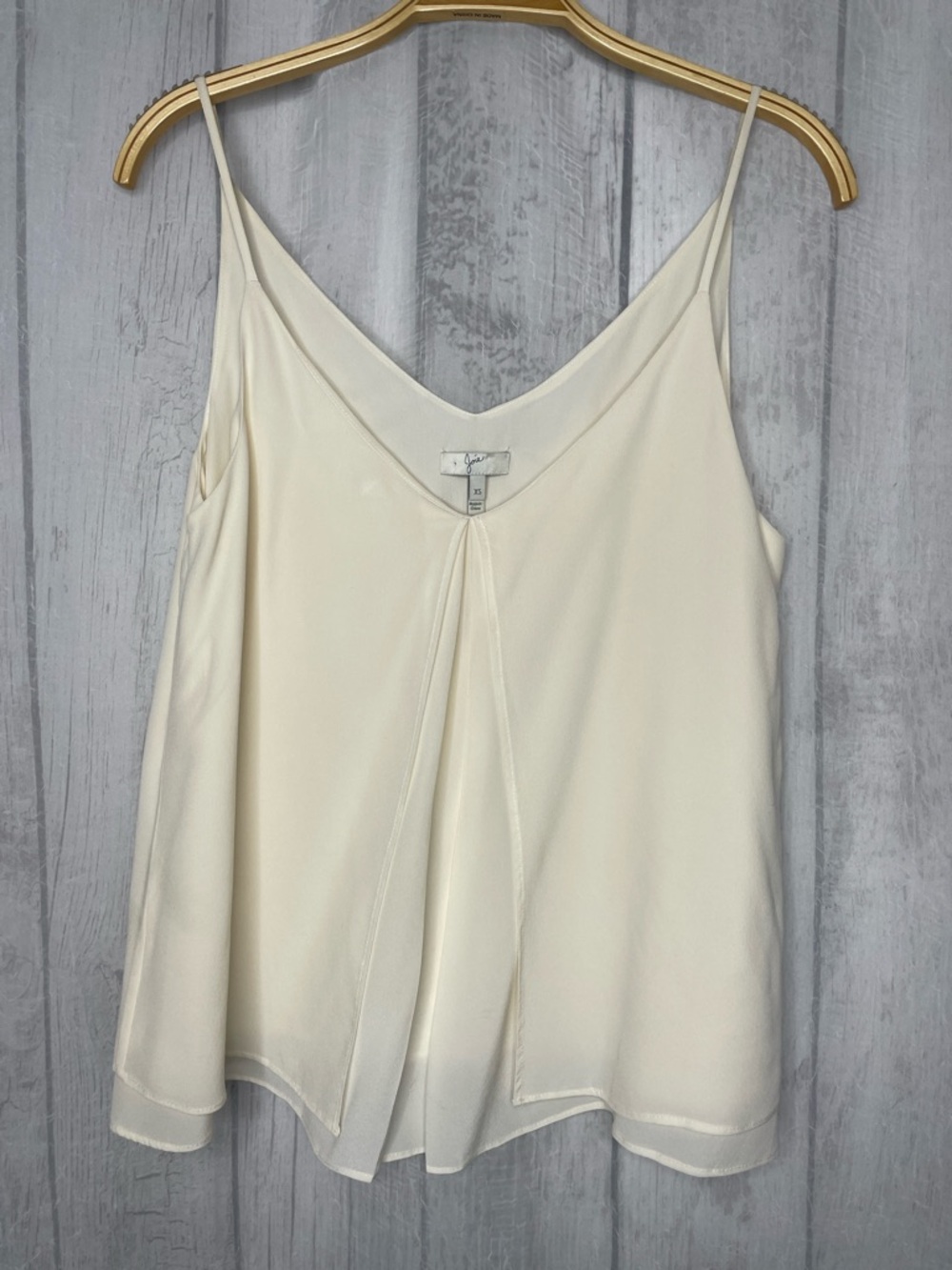 Joie Sleeveless V-Neck Cream silk Cami .